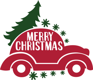 Christmas Car Vector 4