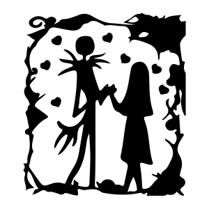The Nightmare Before Christmas Heart Jack Skellington Template 3
