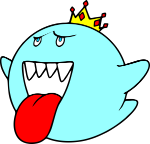 Super Mario King Boo Vector