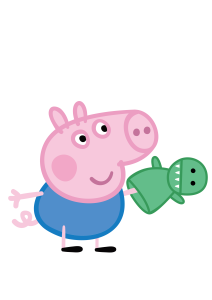 Peppa Pig George Pig With Dianasore Toy Vector