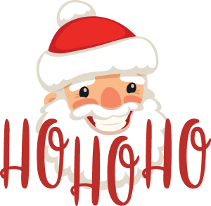 Christmas Ho Ho Ho Santa Vector