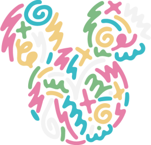 14 mickey colorful head