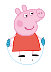 Peppa Pig Playing Vector