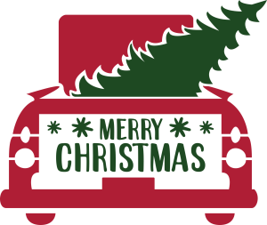 Christmas Car Vector 6
