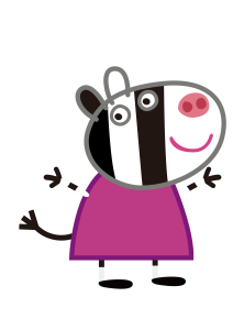 Peppa Pig Zoe Zebra Logo 5
