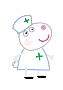 Peppa Pig Nurse Suzy Sheep Logo