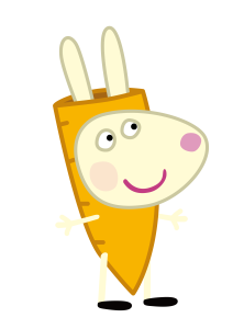 Peppa Pig Richard Rabbit Carrot Logo