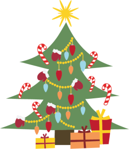 Christmas Tree and Gift Vector