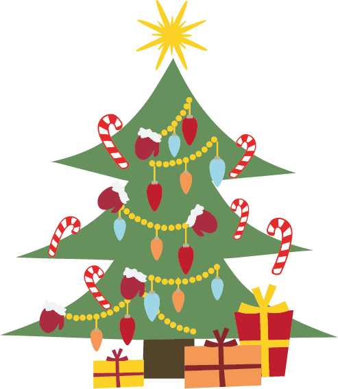 Christmas Tree and Gift Vector Christmas Tree and Gift Vector