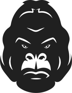 King Kong Godzilla Face Silhouette
