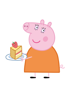 Peppa Pig Daddy Cake Logo 3