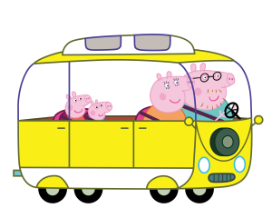 Peppa Pigs Grandpa Bus Logo