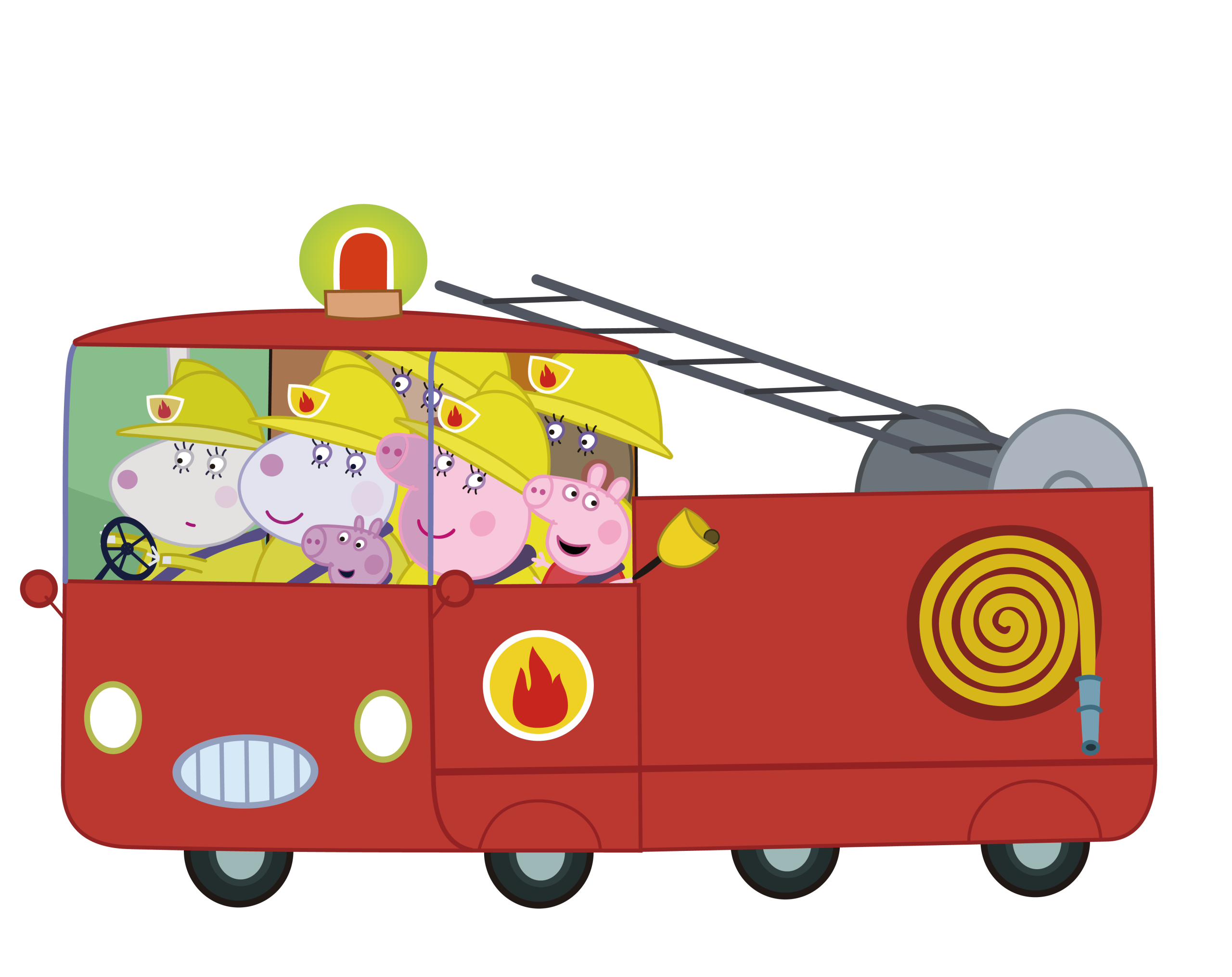 Peppa Pigs Grandpa Fire Bus Logo Peppa Pigs Grandpa Fire Bus Logo