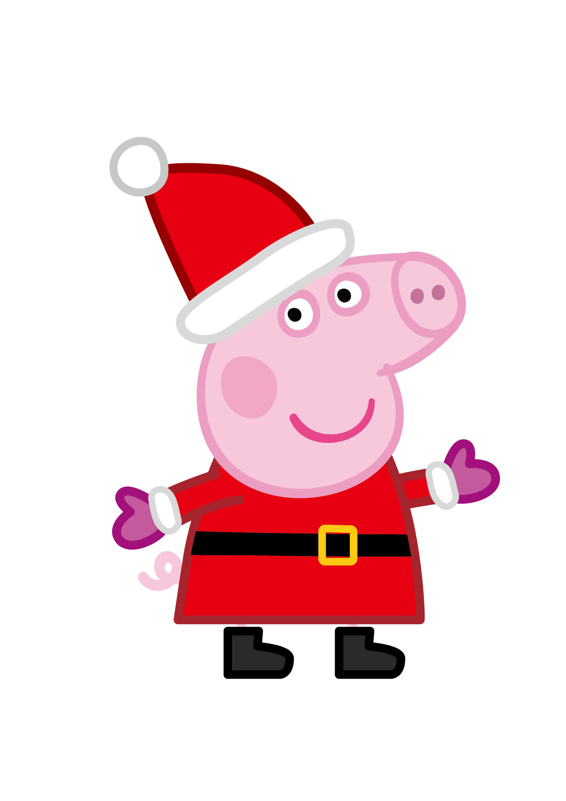 Peppa Pig Santa Peppa Pig Vector Peppa Pig Santa Peppa Pig Vector