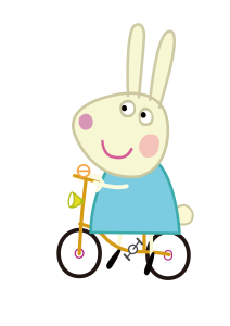 Peppa Pig Rebecca Rabbit Ricycle Logo