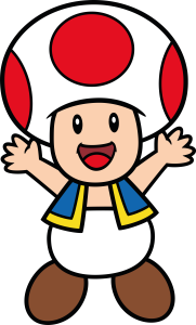 Super Mario Toad Vector 4