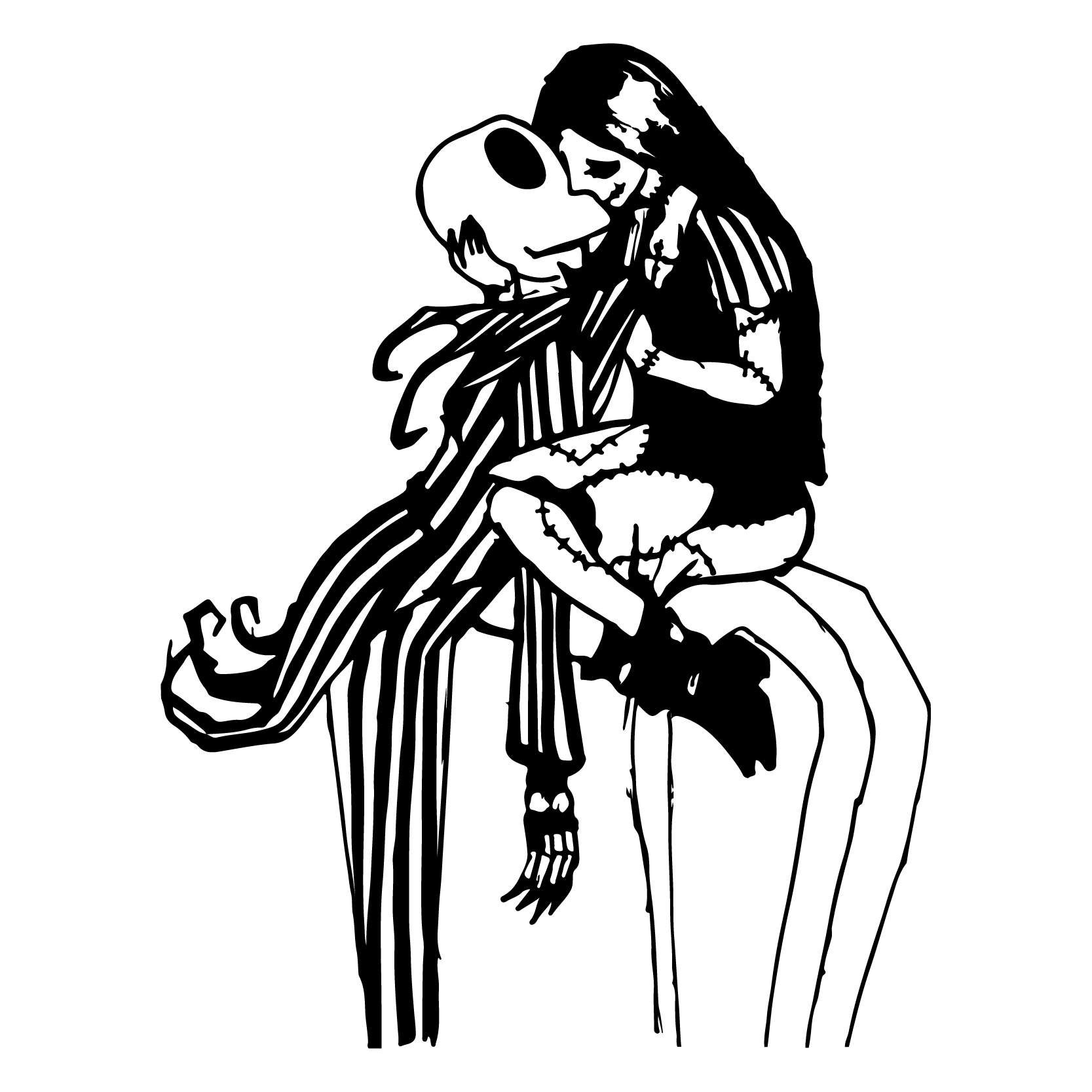 The Nightmare Christmas Jack Skellington Sally Template The Nightmare Christmas Jack Skellington Sally Template