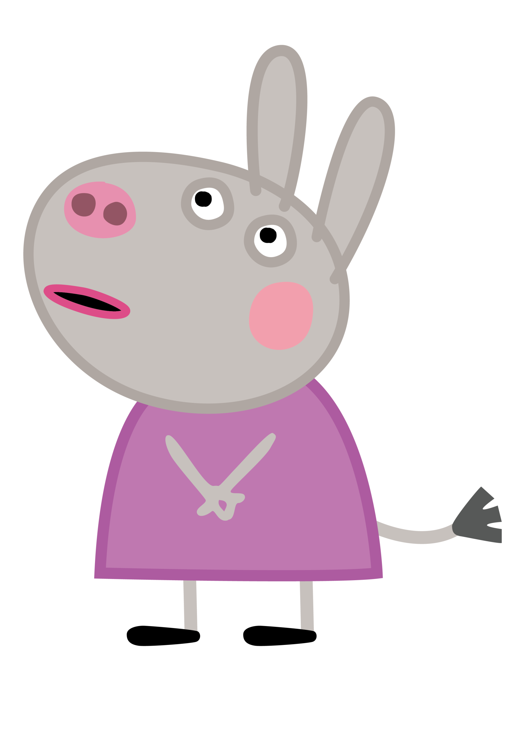 Peppa Pig Delphine Donkey Logo Peppa Pig Delphine Donkey Logo