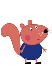 Peppa Pig Simon Squirrel  Logo