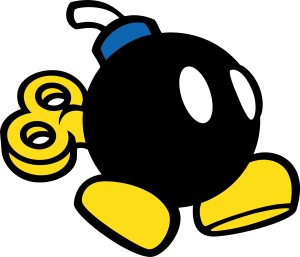 Super Mario Bob-omb Vector 4