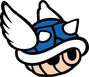 Super Mario Blue Shell Vector 3