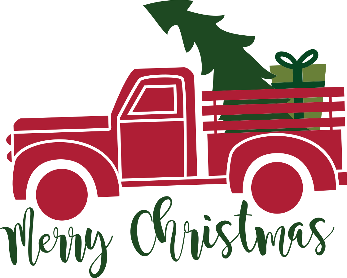 Merry Christmas Car and Gifts Vector Merry Christmas Car and Gifts Vector