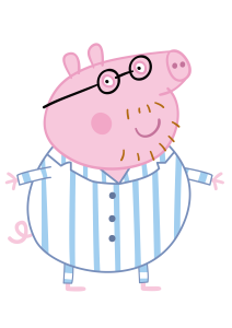 Peppa Pig Daddy Happy Logo