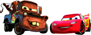 Cars Lightning McQueen and Tow Mater Vector