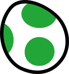 Super Mario Yoshi Egg Vector 2