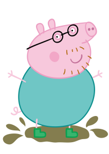 Peppa Pig Daddy Muddy Logo 3