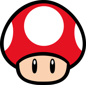Super Mario Super Mushroom Vector