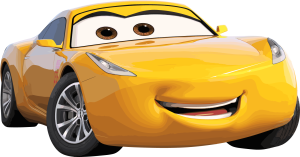 Cars Cruz Ramirez Happy Vector