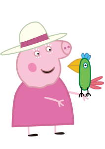 Peppa Pig Granny With Polly Parrot Logo