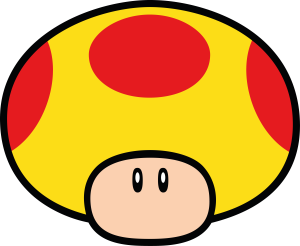 Super Mario Mega Mushroom Vector 2