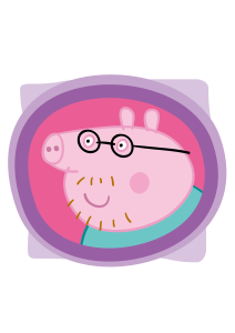 Peppa Pig Daddy lenses Logo