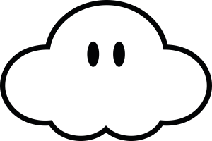 Super Mario Cloud Vector