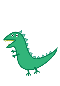 Peppa Pig Mr Dinosaur Logo