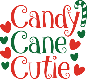 Christmas Candy Cane Cutie Vector