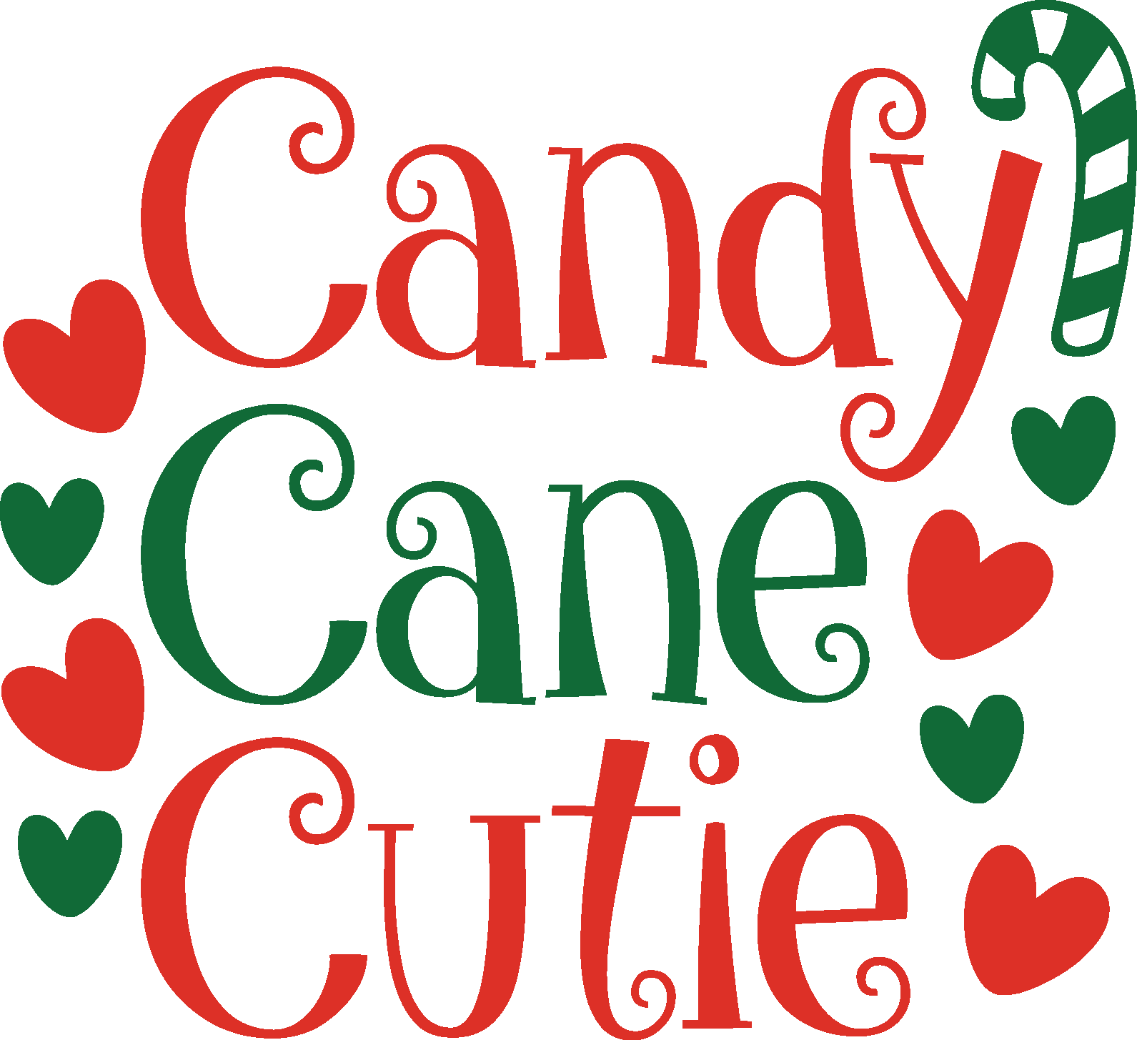 Christmas Candy Cane Cutie Vector Christmas Candy Cane Cutie Vector