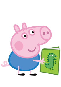 Peppa Pig Dragon Book Logo