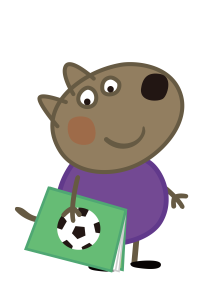 Peppa Pig Danny Dog Football Logo