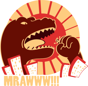 King Kong Godzila Japanese Monster Vector