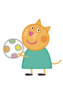 Peppa Pig Candy Cat Vector