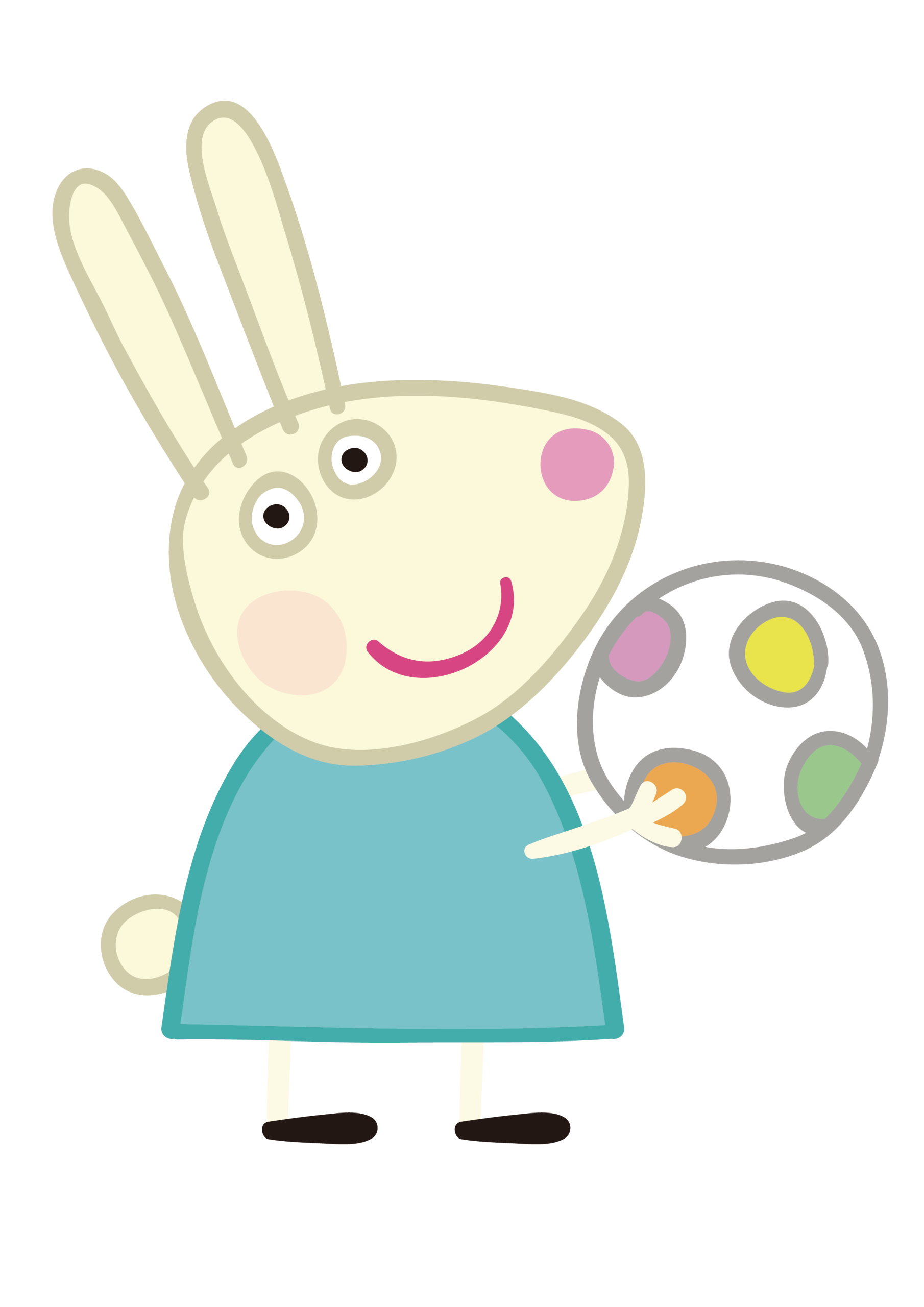 Peppa Pig Rebecca Rabbit Logo PNG (Transparent) SVG AI β Free Download