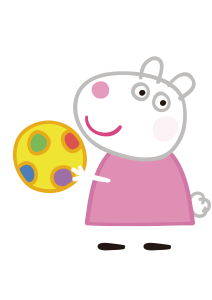 Peppa Pig Suzy Sheep Playing Vector