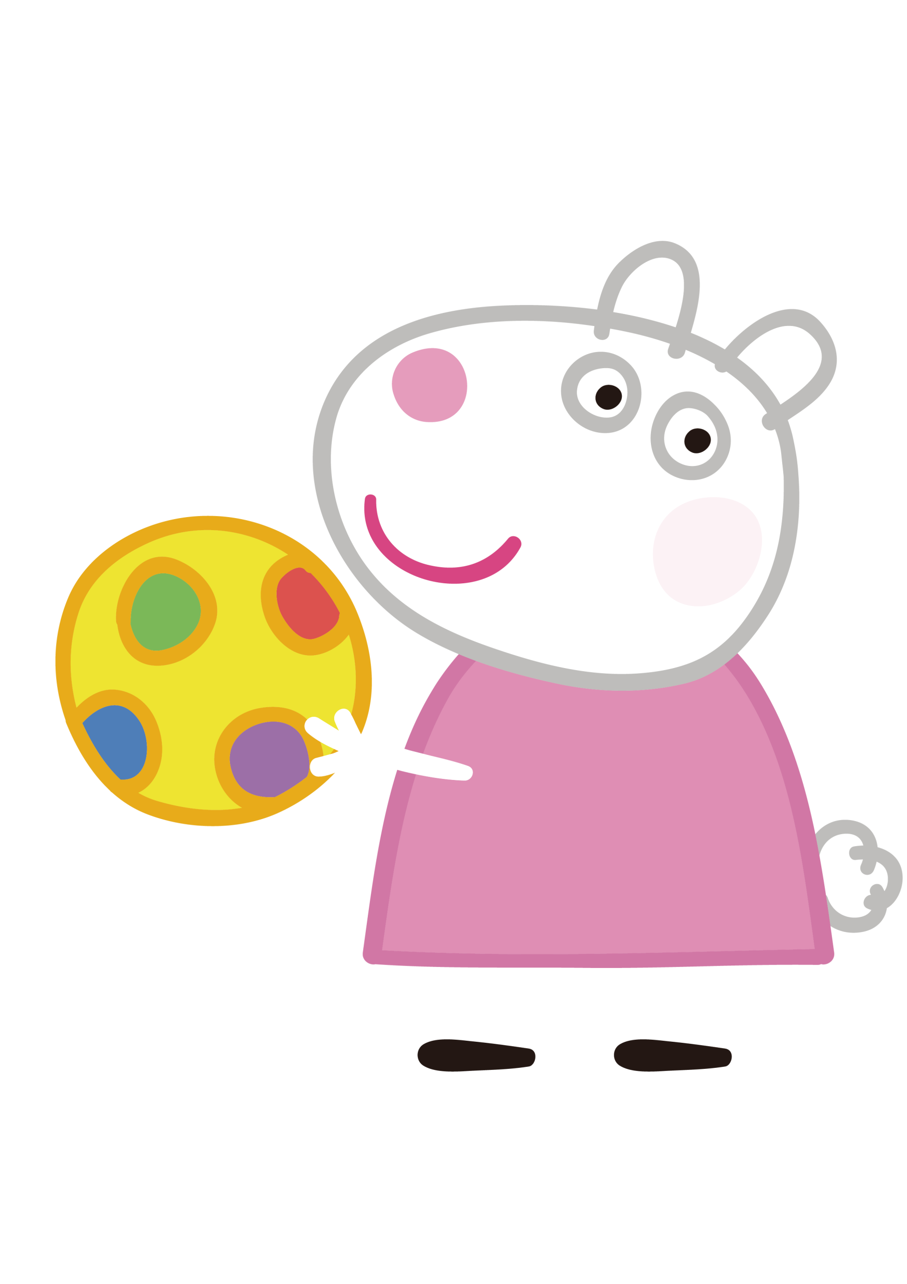 Peppa Pig Suzy Sheep Playing Vector Peppa Pig Suzy Sheep Playing Vector