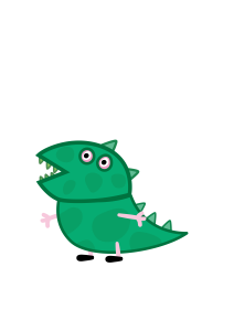 Peppa Pig Mr. Dinosaur Vector