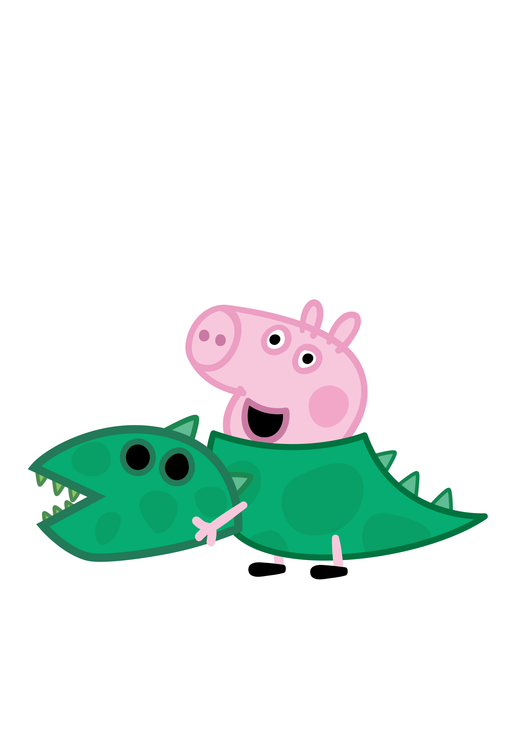 George Pig Dinosaur Costume Vector George Pig Dinosaur Costume Vector