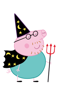 Peppa Pig Halloween costume Vector 2