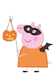 Peppa Pig Halloween Costume Vector 2